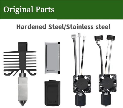 For bambuLab X1 X1C P1P P1S Hotend Hard Steel Nozzles for Bamboo for Bambulabs Combo Thermistor for bambuLab cooling fan in Kuwait