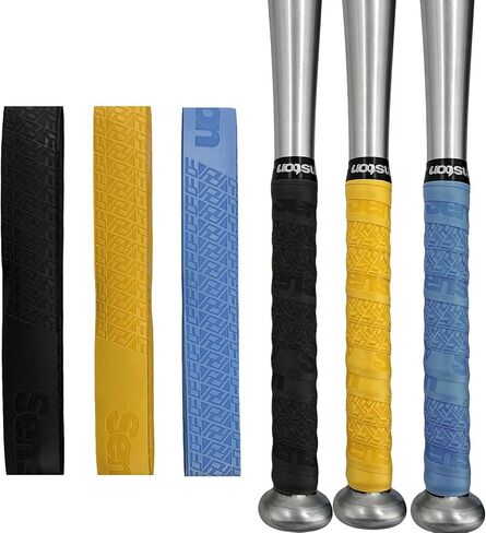 Senston 3 Pack Baseball Softball Bat Grip Tape Anti-Slip Hockey Handle Wrap Grips Tapes in Kuwait