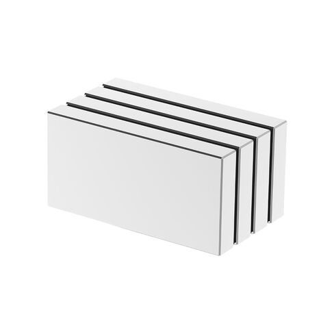 مغناطيس شريط النيوديميوم القوي - 2.0 بوصة طول × 1.0 بوصة عرض × 1/4 بوصة ارتفاع - 4 عبوات، N42 مغناطيس أرضي نادر مستطيل قوي، مغناطيس كتلة نيوديميوم صناعي كبير شديد التحمل، مغناطيس مستطيل قوي in Kuwait