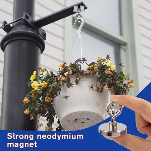 Neodymium Fishing Magnet, 150 lbs Strong Magnet Fishing, Magnetic Fishing Magnets Heavy Duty for Remover, Super Powerful Round Magnets for Retrieving Items in Lake, Beach, Lawn 1.42’’(36mm) in Saudi Arabia