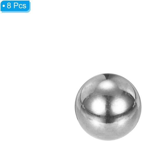 PATIKIL M5x10mm Ball Nuts Knob, 8 Pcs Female Thread 304 Stainless Steel Round Blind Hole Screw Cap Cover for Lighting Machinery DIY Decoration, Silver in Kuwait