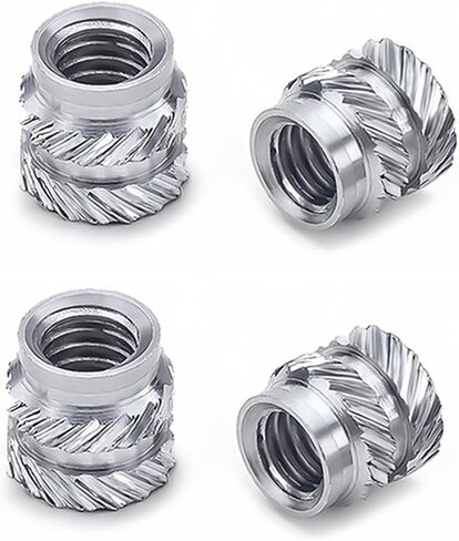 Threaded Insert Knurled Nuts 10PCS Hot Melt Nut M3 Thread Heat Molding Double Twill Injection Embedment For 3D Printer(M3x5x4.6) in Kuwait