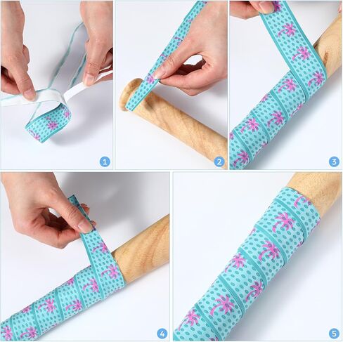 2 Pcs Coconut Tree Baseball Bat Grip Tapes, 1.5mm, Coconut Tree Precut Full Softball Grip Tapes, Non Slip Baseball Bat Wrap for Sport Cricket Hockey Softball Tennis Badminton Handles Replacement in Kuwait