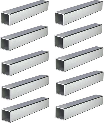 Stainless Steel Square Tubing Tube 20mm x 20mm x 2mm x 500mm, 0.8" x 0.8" x 4/5" x 19.69" Long, 2 Pack 304 SS Square Tubings 2mm Thickness Polished Finished from Bopaodao in Kuwait