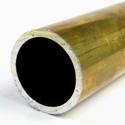 Brass Round Tubing, H58 Temper, 1/4" OD, 0.152" ID, 0.042" Wall, 24" Length, OnlineMetals in Kuwait