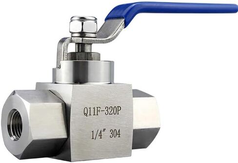 1pcs 304 Stainless Steel Globe Ball Valve 1/4" 3/8" 1/2" 3/4" 1" Female Straight Through Water Gas Oil Switch(3/4 Inch) in Kuwait