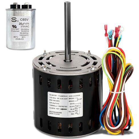 5KCP39PGS171S Furnace Blower Motor, 5KCP39NGZ205S Blower Fan Motor for GE Genteq, 3/4 HP 115V 1080 RPM Replacement for Carrier HC45AE118A HC45AE118 Packard 45118 Rheem 51-104342-01 in Kuwait