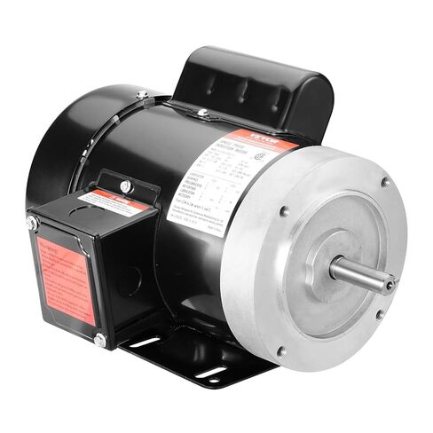 محرك كهربائي VEVOR 1HP 3450 دورة في الدقيقة، تيار متردد 115 فولت/230 فولت، إطار 56C، محرك ضاغط الهواء أحادي الطور، عمود بمفتاح 5/8 بوصة، دوران CW/CCW للآلات الزراعية والمعدات العامة in Kuwait