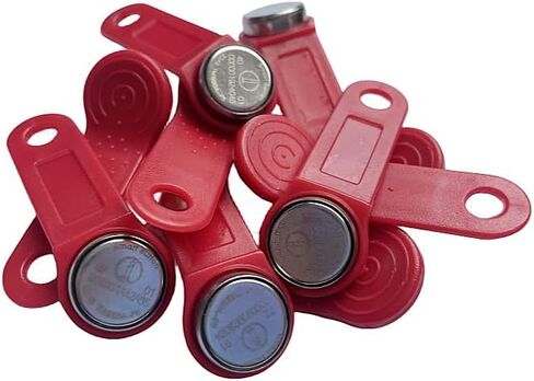 100x دالاس DS1990A DS1990 F5 الرقم التسلسلي iButton I-Button Key IB Tag CardWaterproof RFID TAG (Mix) in Kuwait