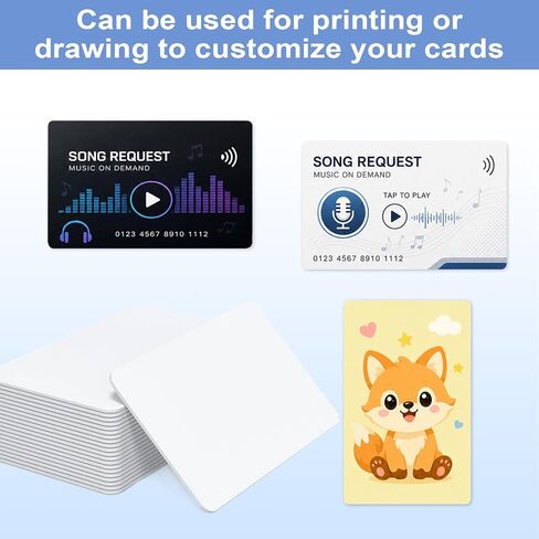 30 Pack NTAG Ultralight EV1 NFC Cards, 13.56MHz 48Byte Rewritable Printable Blank PVC RFID Cards for Admission Tickets, Temporary Visitor Authorization & Custom Personalized Data Programming in Kuwait