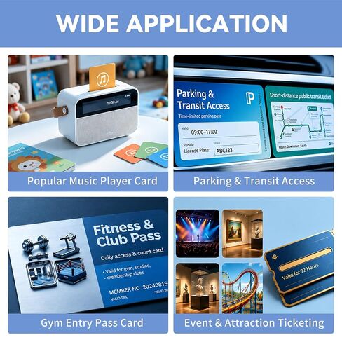 30 Pack NTAG Ultralight EV1 NFC Cards, 13.56MHz 48Byte Rewritable Printable Blank PVC RFID Cards for Admission Tickets, Temporary Visitor Authorization & Custom Personalized Data Programming in Kuwait