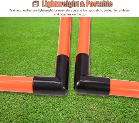 Portable Soft Mini Hurdles Set - 5pcs Training Hurdles for Speed and Agility, Track Field Hurdles Different Heights, for School Gym Home(Yellow) in Kuwait