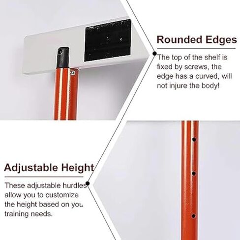 Adjustable Height Hurdles for Track and Field - Portable Agility Training Obstacles, Speed Workout Equipment for Athletes, Ideal for Sports Training and Fitness in Kuwait