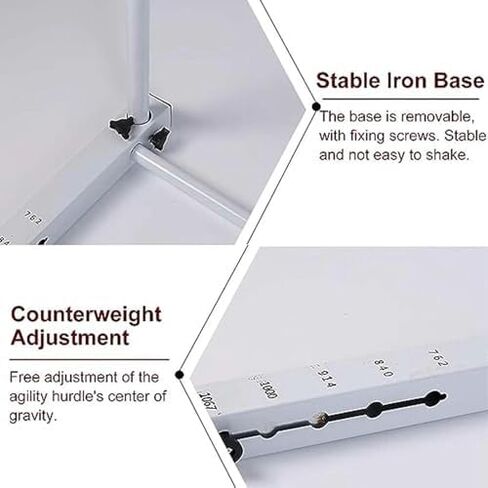 Adjustable Height Hurdles for Track and Field - Portable Agility Training Obstacles, Speed Workout Equipment for Athletes, Ideal for Sports Training and Fitness in Kuwait