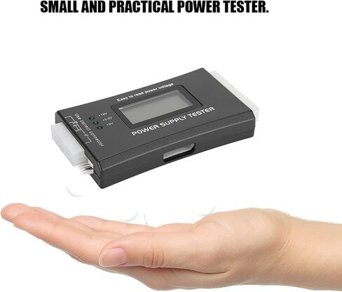 ATX Power Supply Tester with LCD Display, Computer Diagnostic Tool for 20Pin/24Pin SATA IDE P4/P6/P8 PCIe 6Pin, Voltage Monitoring and Buzzer Alarm for PC Technicians in Kuwait