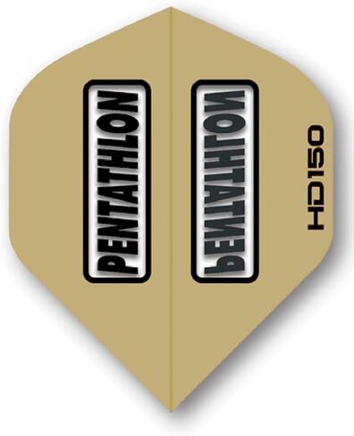US Darts Pentathlon Gold HD150 Standard Shape Dart Flights - 3 Sets (9 Flights) - 150 Micron in Kuwait