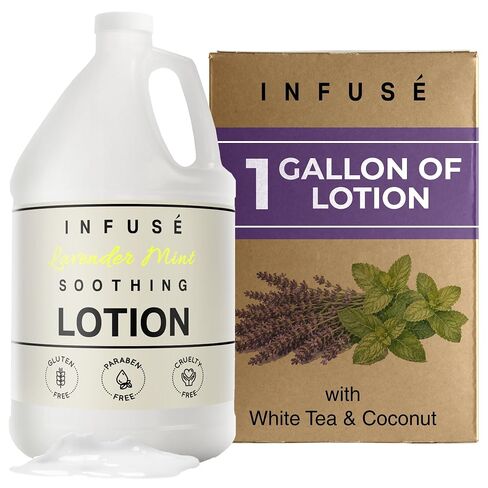 1-Shoppe All-in-Kit | Infuse Lotion | Infuse Lavender Mint Hotel | 1 Gallon | For Hospitality & Vacation Rentals to Refill Dispensers | (Single Gallon) in Kuwait
