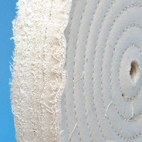 Eastwood Soft Loose Muslin Buffing Wheel 80 Ply Thick Buff 8 X 1/2 in. Spiral Sewn Loose Flexible Wheel Coarse and Cutting On All Materials in Kuwait