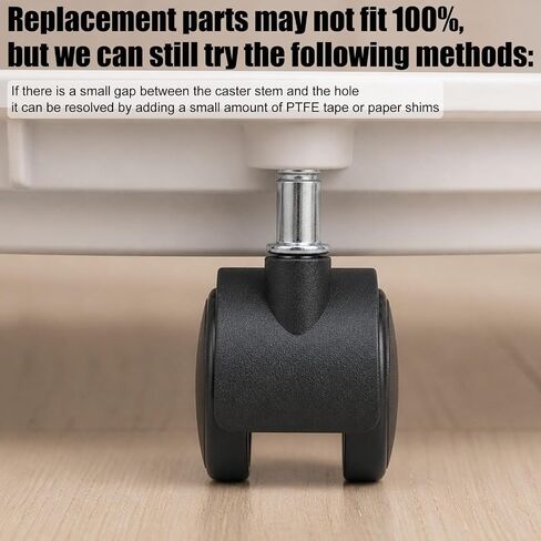 Penitue 4pcs 360° Swivel Caster Wheels, 1.5in Locking Casters with 6mm/0.24in Diameter Stem Heavy Duty Replacement Castor Wheels for Furniture Carts Cabinets Coolers Shelves with Reserved Holes in Saudi Arabia