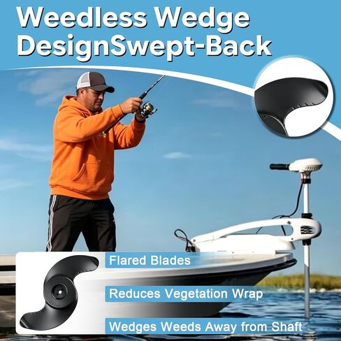 MKP-33 Weedless Wedge 2 Propeller 4 بوصات قطر المحرك متوافق مع Minn Kota Ulterra Maxxum PowerDrive V2 Riptide Terrova محرك التصيد in Kuwait