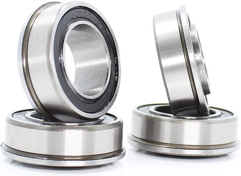4PCS F6202 Wheelbarrow Bearing 16 * 35 11mm for Push Truck Garden Trolley Cart Wheel Flange Ball Bearings in Kuwait