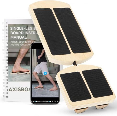 Ankle Balance Board for Rehab & Strengthening – Axis Board Training Kit with Recovery Guide – Support for Ankle Sprains, Achilles Discomfort & Plantar Fasciitis in Kuwait