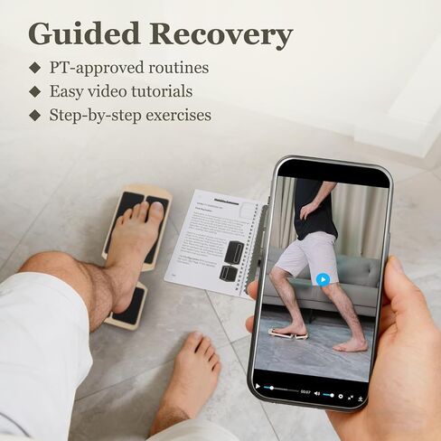 Ankle Balance Board for Rehab & Strengthening – Axis Board Training Kit with Recovery Guide – Support for Ankle Sprains, Achilles Discomfort & Plantar Fasciitis in Kuwait