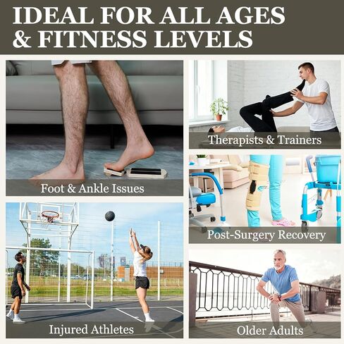 Ankle Balance Board for Rehab & Strengthening – Axis Board Training Kit with Recovery Guide – Support for Ankle Sprains, Achilles Discomfort & Plantar Fasciitis in Kuwait