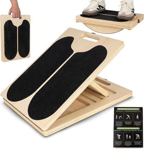 2 in 1 Slant Board for Exercise – Balance Board for Adults, Calf Stretch Board – Stretch & Mobility Board for Physical Therapy – Anti Slip Design with 5 Adjustable Angle, 500 lb Capacity in Saudi Arabia
