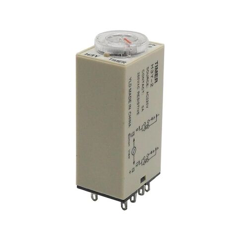 1pcs Power on Delay Time Relay H3Y-2 Small 8-pinDC12V24vAC220v Timer Switch 1S 3S 5S 30S 60S 5M 10M 30M 60M(AC 220V,H3Y-2 5Minute) in Kuwait
