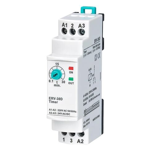ERV-XX ON Delay Time Relay Electronic Adjustable(220VAC 24DC,ERV-06 0.1-6sec.) in Saudi Arabia