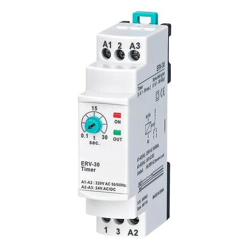 ERV-XX ON Delay Time Relay Electronic Adjustable(220VAC 24DC,ERV-06 0.1-6sec.) in Saudi Arabia