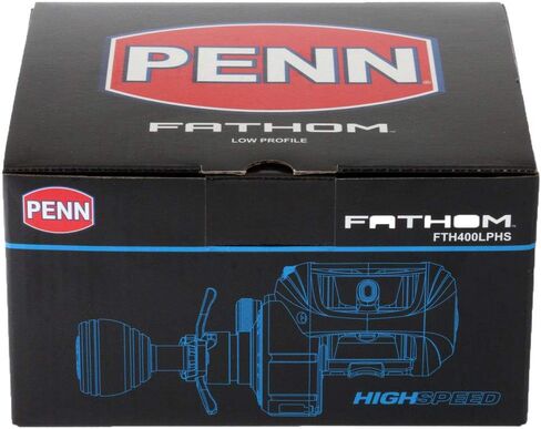 Penn Fathom Low Profile Baitcasting Reel - Saltwater Fishing Reel for Jigging, Jig, Bait and Lure Fishing in Saudi Arabia