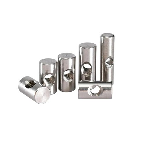 Barrel Bolts,Barrel Bolt Barrel Bolts, M4 M5 M6 Dowel Pin Nuts Embedded Hammer Insert Nut Cylindrical Metric Thread Woodworking(M6x16 (5Pcs))(M5x25 (5Pcs)) in Kuwait