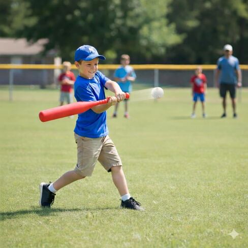 S&S Worldwide Big Bopper Fat Bat, 27" Long Hollow Plastic Bat with 4" Extended Barrel, Great for PE, Backyard or Anywhere Outside in Kuwait