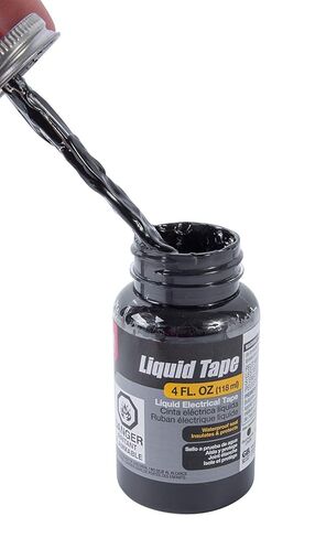 شريط كهربائي سائل من Gardner Bender LTB-400، سهل الارتداء، مقاوم للماء، للاستخدام الداخلي/الخارجي، 118 مل. مرطبان، أسود (2-(عبوة)) in Kuwait