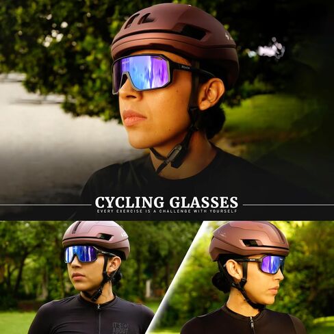 نظارات SCVCN لركوب الدراجات نظارات شمسية رياضية للنساء والرجال والدراجات MTB UV400 حماية للجري والدراجات الجبلية والبيسبول وركوب الدراجات نظارات ركوب BMX وصيد الأسماك والجري وركوب الجولف والقيادة البيسبول 502 in Kuwait