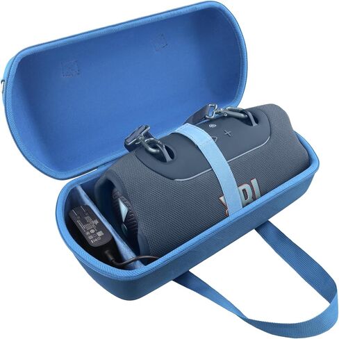 حافظة JBL Xtreme 5، حقيبة حمل صلبة بمقبض قوي وحجرة ملحقات تناسب مكبر صوت بلوتوث محمول Xtreme5، حقيبة تخزين للسفر (أسود) in Kuwait
