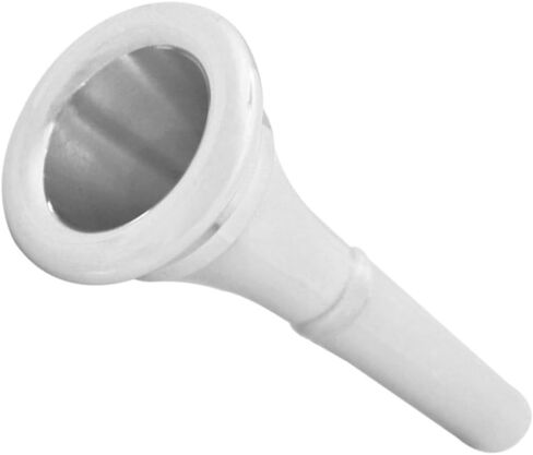Kisangel Copper French Horn Mouthpiece Silver Tone, Small Size Brass Instrument Accessory for Horn Players and Beginners, Musical Instrument Supply for Performance and Practice in Kuwait