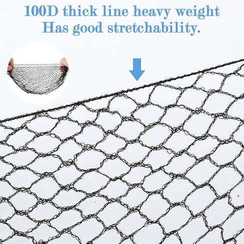12 Piece Thicker Hair Net for Women 20'' Reusable Black Invisible Elastic Edge Mesh Hair Net Stretchable Hairs Nets for Hairs Bun Ballet Food Service in Kuwait