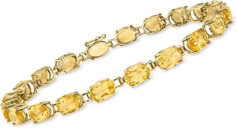 Ross-Simons 17.00 ct. t.w. Citrine Tennis Bracelet in 14kt Yellow Gold in Kuwait