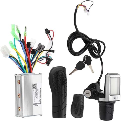 Luocute Universal Electric Bike Controller LCD Meter Kit, 36 48 60 72 84V Automatic Voltage Identification with Real Time Voltage Rotation for Electric Bicycle Scooter Tricycle in Kuwait
