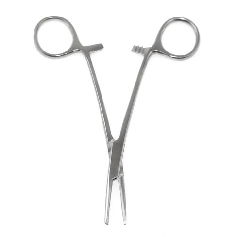 2PCS Stainless Steel Locking Tweezers 12.5cm Curved/Straight Tips Fishing Hemostat Hook Remover Pliers for Sewing Fishing Cactus Trimming in Kuwait