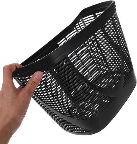Ciieeo Front Bike Basket for Electric Bicycle and Mobility Scooter, Sturdy Plastic Handlebar Storage Basket, Black Universal Bike Cargo Rack for Urban Riding and Grocery Shopping in Kuwait
