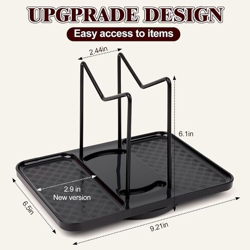 Rotating Napkin Holder for Table, Bamboo Standing Napkin Dispenser with Salt Pepper Shakers Caddy, Black Metal Paper Napkin Holders for Kitchen Dining Table Farmhouse Decor, Shakers Not Included in Kuwait