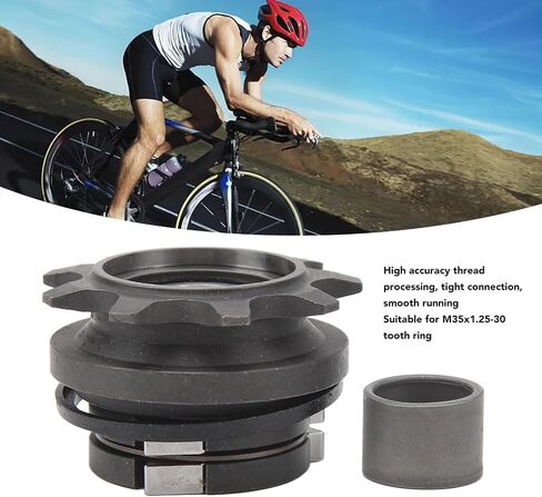 Folding Bike Flywheel, 9T Single Speed Flywheel Sprocket 10mm/0.39in Metal Fixed Gear Bicycle Parts Conversion Kit Cycling Replacement Accessory for Mountain Road Bikes in Kuwait