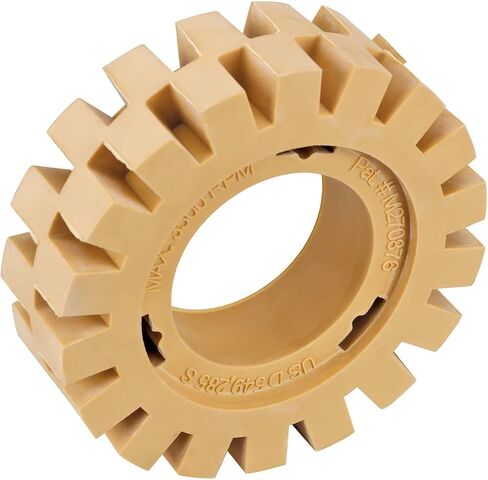 Dynabrade 92240: عجلة ممحاة مطاطية عريضة باللون البيج مقاس 4 بوصات (102 ملم) × 1-1/4 بوصة (32 ملم) in Kuwait