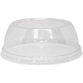Crystal Clear 2" Wide Dome PET Plastic Lids with 2" Straw Hole – Fits 12, 16, 20 & 24 oz Cups:100CT in Kuwait