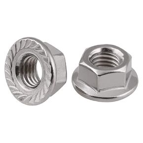 40pcs M5 Hexagon Flange Nuts, Carbon Steel Nickel Plated for Hammer Head Bolt T Screw T-Slot Aluminum Profile,High Strength，Dedicated for T-Bolt Flange Nuts in Kuwait