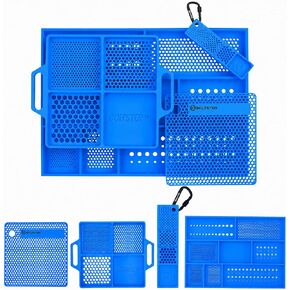 حزمة BLUE Ultimate Bundle - Bitster 2.0، المنظم الأصلي، صينية تنظيم مرنة وصينية أدوات الصندوق العلوي، نظام تنظيم التثبيت الاحترافي للميكانيكيين والكهربائيين والتدفئة والتهوية وتكييف الهواء (HVAC) in Kuwait
